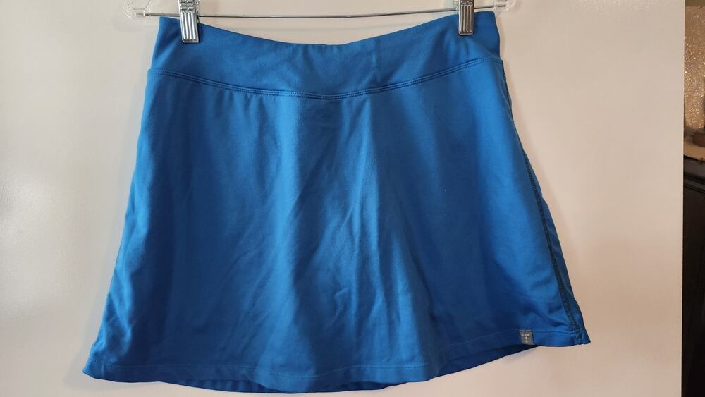 Title Nine Women's Active Skort Size Medium Blue Pleated Back Athletic #394